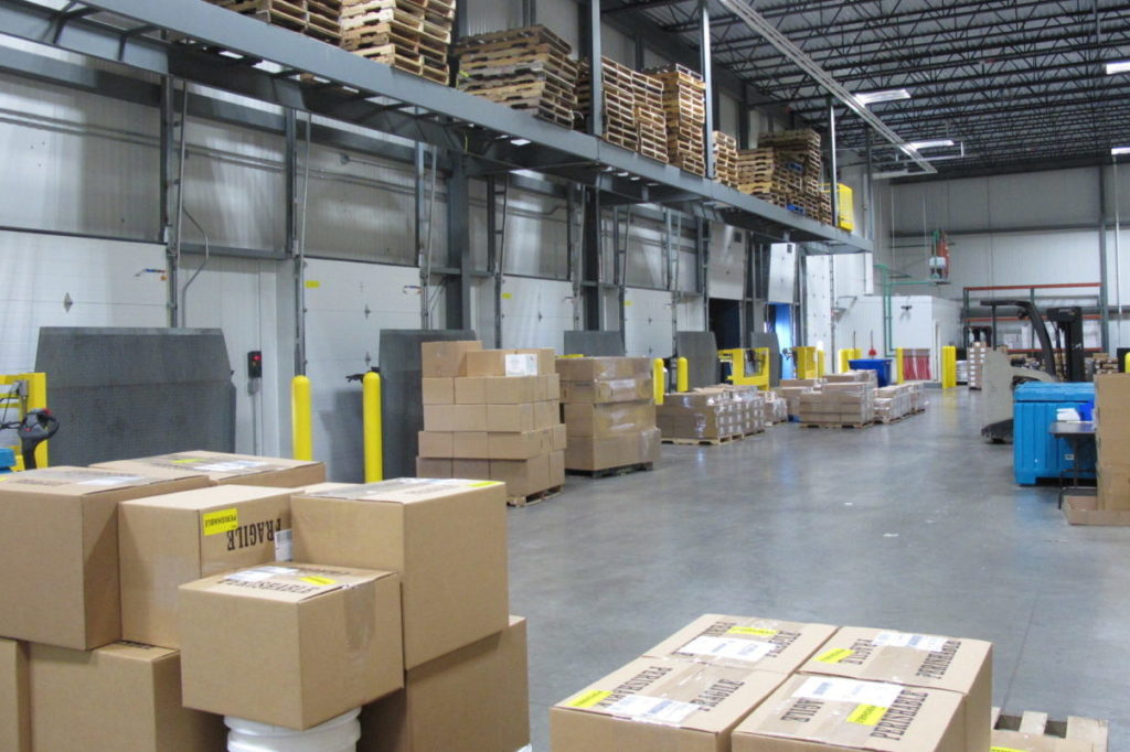 Logistics, shipping, receiving, midwest hub, cold storage
